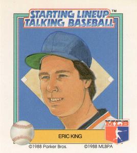 1988 Parker Bros. Starting Lineup Talking Baseball Detroit Tigers #28 Eric King Front