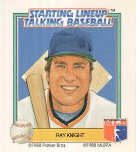 1988 Parker Bros. Starting Lineup Talking Baseball Detroit Tigers #16 Ray Knight Front