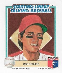 1988 Parker Bros. Starting Lineup Talking Baseball Philadelphia Phillies #23 Bob Dernier Front
