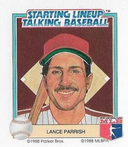 1988 Parker Bros. Starting Lineup Talking Baseball Philadelphia Phillies #11 Lance Parrish Front
