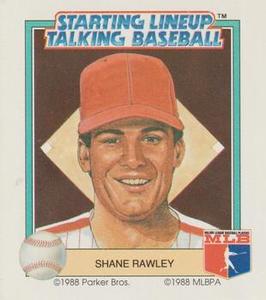 1988 Parker Bros. Starting Lineup Talking Baseball Philadelphia Phillies #27 Shane Rawley Front
