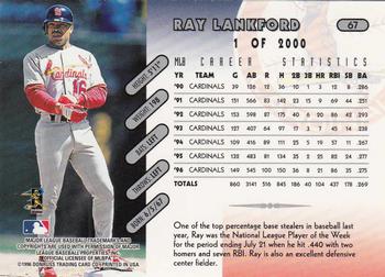 1997 Donruss - Press Proofs Silver #67 Ray Lankford Back