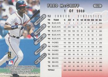 1997 Donruss - Press Proofs Silver #170 Fred McGriff Back