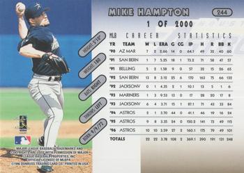1997 Donruss - Press Proofs Silver #244 Mike Hampton Back