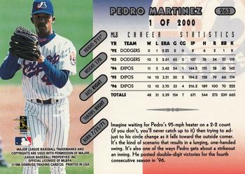 1997 Donruss - Press Proofs Silver #263 Pedro Martinez Back