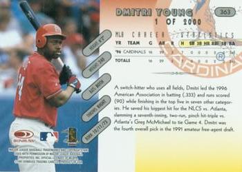 1997 Donruss - Press Proofs Silver #363 Dmitri Young Back