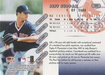 1997 Donruss - Press Proofs Silver #375 Jeff Suppan Back