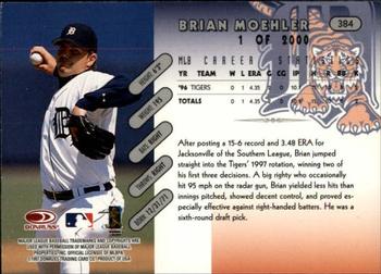 1997 Donruss - Press Proofs Silver #384 Brian Moehler Back
