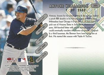 1997 Donruss - Press Proofs Silver #395 Antone Williamson Back