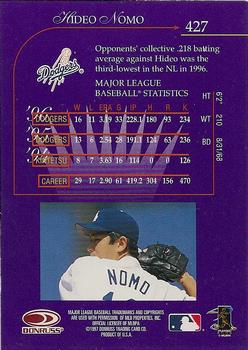 1997 Donruss - Press Proofs Silver #427 Hideo Nomo Back