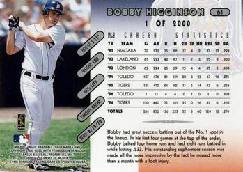1997 Donruss - Press Proofs Silver #61 Bobby Higginson Back