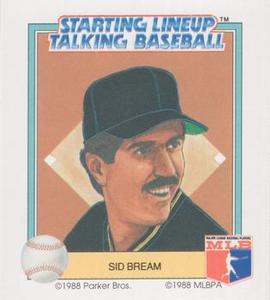 1988 Parker Bros. Starting Lineup Talking Baseball Pittsburgh Pirates #13 Sid Bream Front