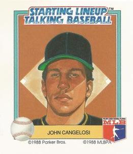1988 Parker Bros. Starting Lineup Talking Baseball Pittsburgh Pirates #19 John Cangelosi Front