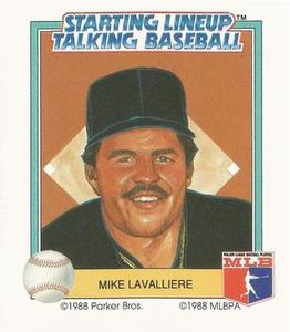 1988 Parker Bros. Starting Lineup Talking Baseball Pittsburgh Pirates #11 Mike LaValliere Front