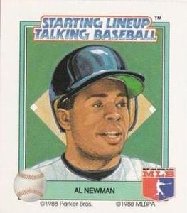1988 Parker Bros. Starting Lineup Talking Baseball Minnesota Twins #16 Al Newman Front