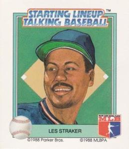 1988 Parker Bros. Starting Lineup Talking Baseball Minnesota Twins #30 Les Straker Front