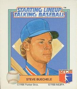 1988 Parker Bros. Starting Lineup Talking Baseball Texas Rangers #14 Steve Buechele Front