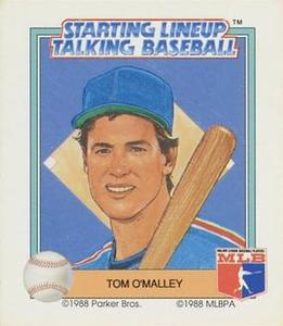 1988 Parker Bros. Starting Lineup Talking Baseball Texas Rangers #19 Tom O'Malley Front