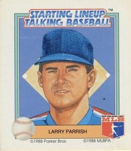 1988 Parker Bros. Starting Lineup Talking Baseball Texas Rangers #15 Larry Parrish Front