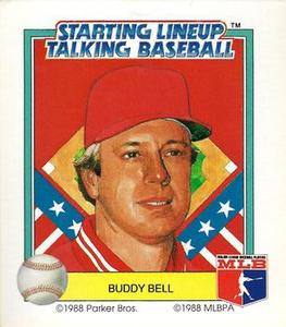 1988 Parker Bros. Starting Lineup Talking Baseball Cincinnati Reds #15 Buddy Bell Front