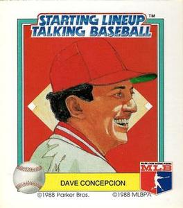 1988 Parker Bros. Starting Lineup Talking Baseball Cincinnati Reds #17 Dave Concepcion Front
