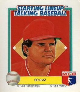 1988 Parker Bros. Starting Lineup Talking Baseball Cincinnati Reds #11 Bo Diaz Front
