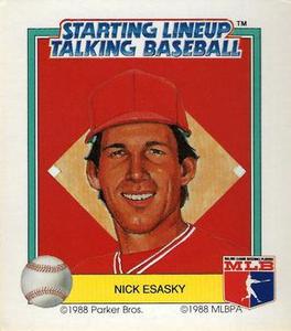 1988 Parker Bros. Starting Lineup Talking Baseball Cincinnati Reds #18 Nick Esasky Front