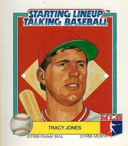 1988 Parker Bros. Starting Lineup Talking Baseball Cincinnati Reds #19 Tracy Jones Front