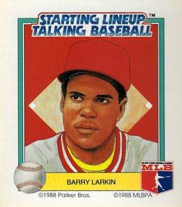 1988 Parker Bros. Starting Lineup Talking Baseball Cincinnati Reds #16 Barry Larkin Front