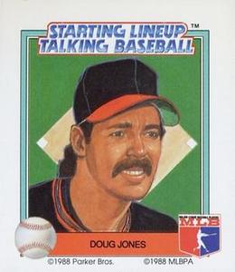 1988 Parker Bros. Starting Lineup Talking Baseball Cleveland Indians #25 Doug Jones Front