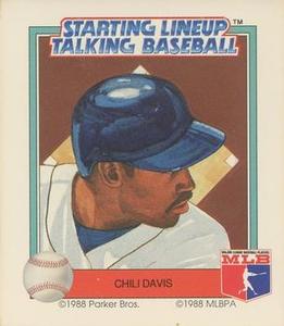 1988 Parker Bros. Starting Lineup Talking Baseball San Francisco Giants #18 Chili Davis Front