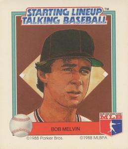 1988 Parker Bros. Starting Lineup Talking Baseball San Francisco Giants #12 Bob Melvin Front