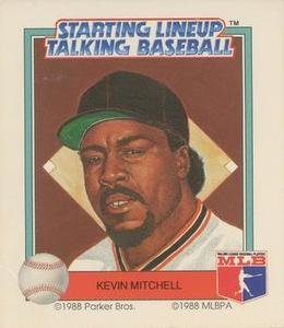 1988 Parker Bros. Starting Lineup Talking Baseball San Francisco Giants #15 Kevin Mitchell Front