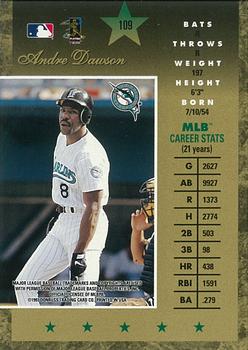 1997 Donruss Elite - Gold Stars #109 Andre Dawson Back