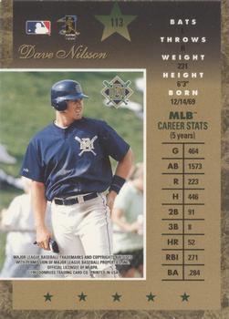 1997 Donruss Elite - Gold Stars #113 Dave Nilsson Back