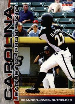 2006 Choice Carolina League Top Prospects #14 Brandon Jones Front