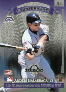 1997 Donruss Limited - Limited Exposure Non-Glossy #64 Mark McGwire / Andres Galarraga Back