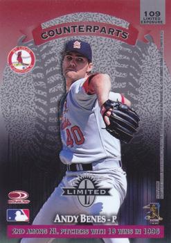 1997 Donruss Limited - Limited Exposure Non-Glossy #109 Shane Reynolds / Andy Benes Back