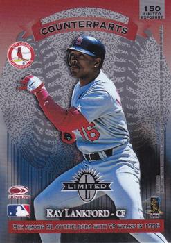 1997 Donruss Limited - Limited Exposure Non-Glossy #150 Henry Rodriguez / Ray Lankford Back