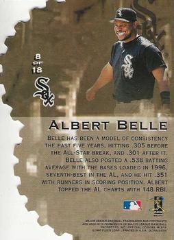 1997 Ultra - Hitting Machines #8 Albert Belle Back