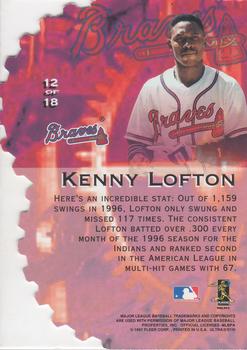 1997 Ultra - Hitting Machines #12 Kenny Lofton Back