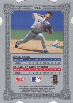 1997 Donruss Preferred - Cut to the Chase #194 Hideo Nomo Back