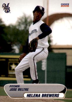 2006 Choice Helena Brewers #01 Jose Beltre Front