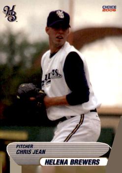 2006 Choice Helena Brewers #14 Chris Jean Front