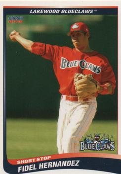 2006 Choice Lakewood BlueClaws #13 Fidel Hernandez Front