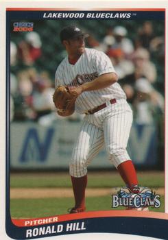 2006 Choice Lakewood BlueClaws #14 Ronald Hill Front