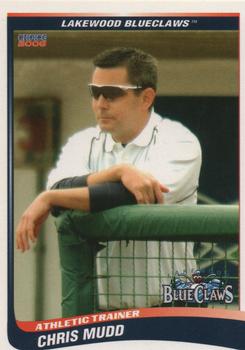 2006 Choice Lakewood BlueClaws #27 Chris Mudd Front