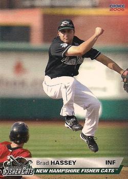 2006 Choice New Hampshire Fisher Cats #2 Brad Hassey Front