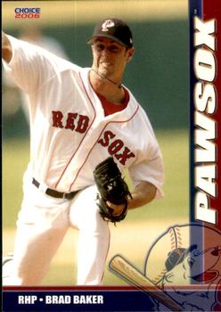 2006 Choice Pawtucket Red Sox #5 Brad Baker Front