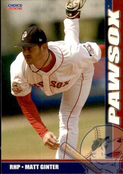 2006 Choice Pawtucket Red Sox #14 Matt Ginter Front